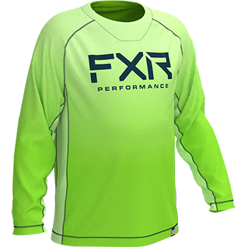 CHANDAIL DERBY UPF LONGSLEEVE - KIWI/LIME JEUNES